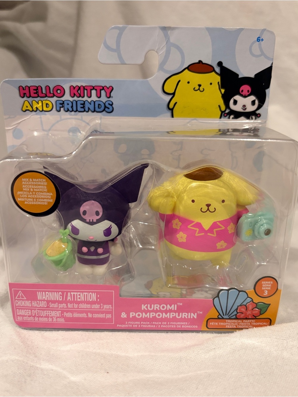 Hello Kitty & Friends Series 4 Kuromi Pompompurin 2PC Rainbow Vibes NIB